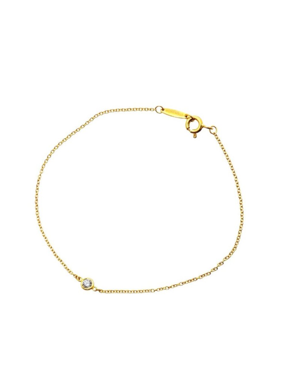 Tiffany & Co Bracelet by the Yard Yellow Gold Diamond